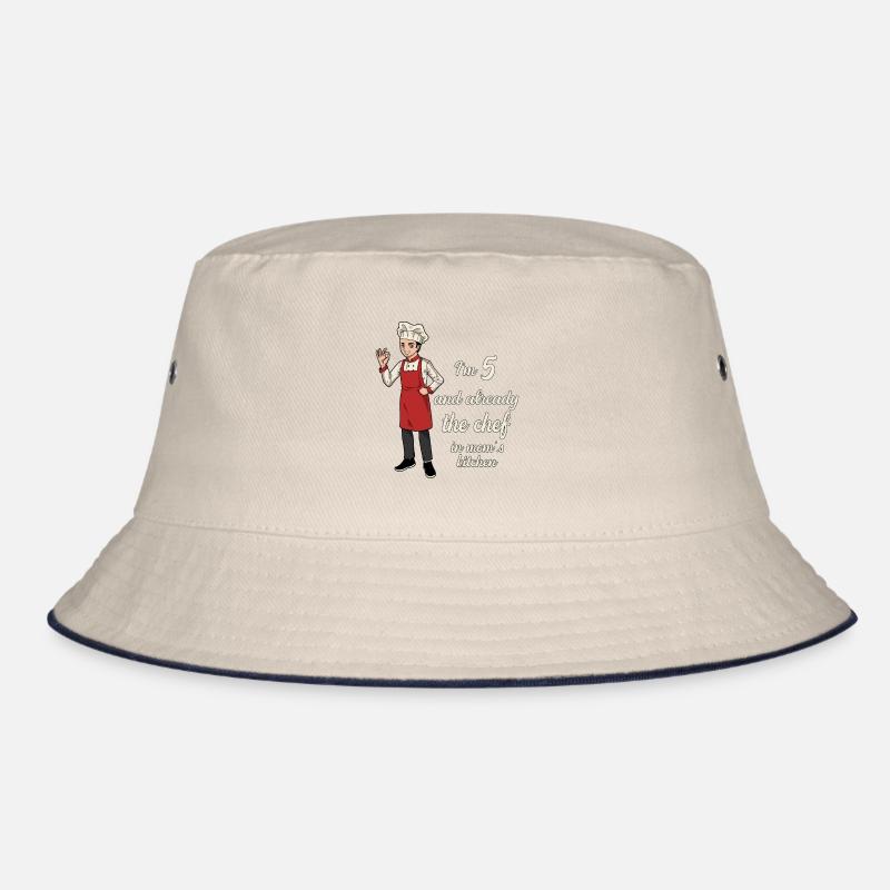 Ich bin 5 - Jungen Koch Bucket Hat