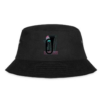 Tuba Player Tuba Musical Instrument - Bucket Hat - black - Front - Lela (165cm)
