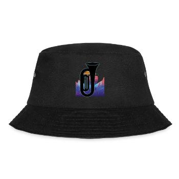 Tuba Player Tuba Musical Instrument - Bucket Hat - black - Front - Lela (165cm)