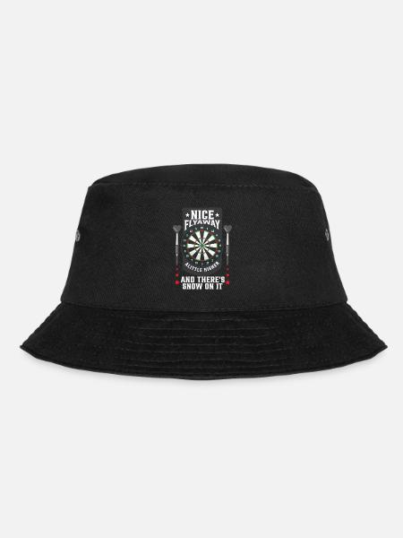 Dartspieler Bullseye Lustige Darts - Bucket Hat - Schwarz