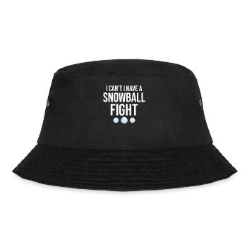 Snowball Fight - I Can't I Have A Snowball Fight - Bucket Hat - black - Front - Lela (165cm)