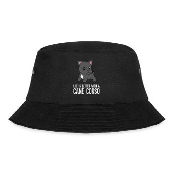 Life Is Better With A Cane Corso Dog - Bucket Hat - black - Front - Lela (165cm)