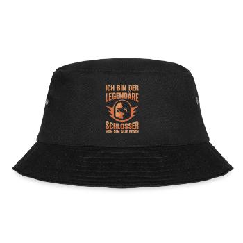 Schmied Metallbauer Schlosser - Bucket Hat - Schwarz - Vorne - Lela (165cm)