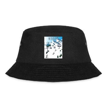 SCHI FAHREN GOSAU - Bucket Hat - Schwarz - Vorne - Lela (165cm)