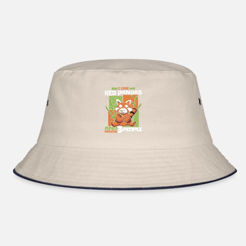 Western Little Panda Red Panda Himalayan Cat Bucket Hat