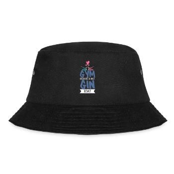 Tonic Ohne Alkohol ist Irgendwie Ginlos Gin - Bucket Hat - Schwarz - Vorne - Lela (165cm)