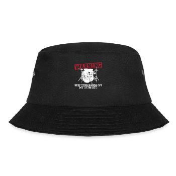 Warning - Hands off my drums! Skirt - Bucket Hat - black - Front - Lela (165cm)