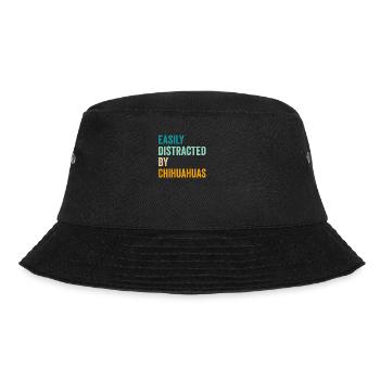 Leicht abgelenkt von Chihuahuas - Bucket Hat - Schwarz - Vorne - Lela (165cm)