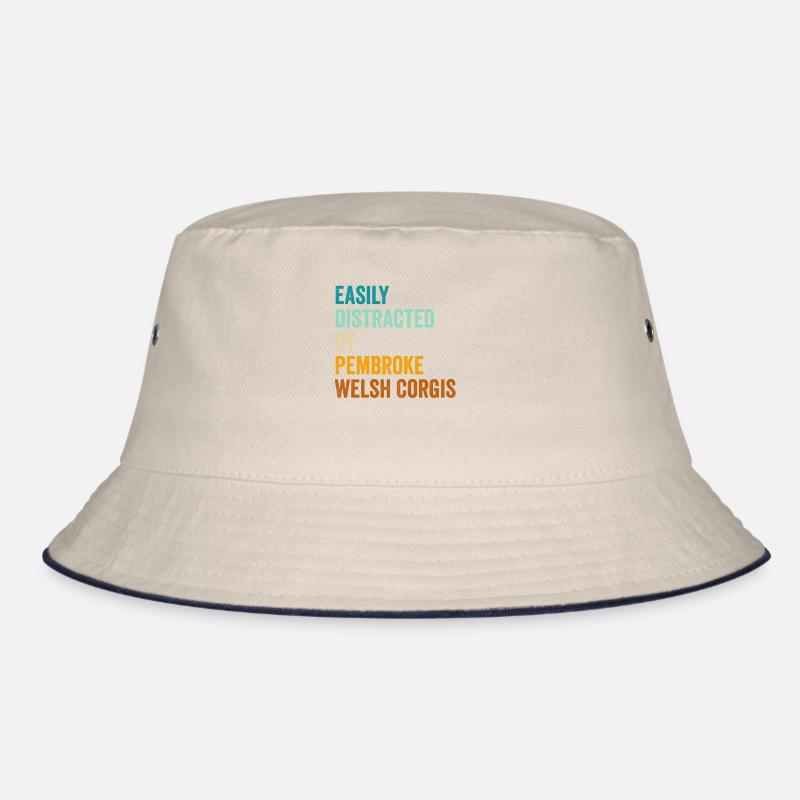 Easily Distracted By Pembroke Welsh Corgis Bucket Hat