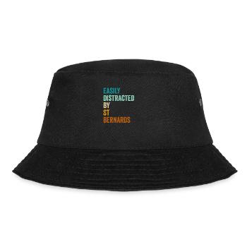 Easily Distracted By St Bernards - Bucket Hat - black - Front - Lela (165cm)
