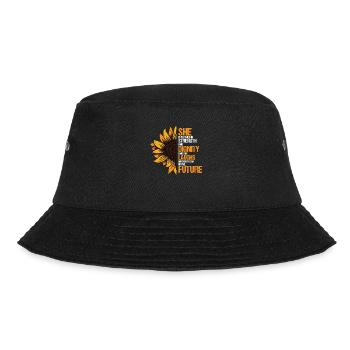 Sunflower I am Waymaker Jesus Christian Bible - Bucket Hat - Schwarz - Vorne - Lela (165cm)
