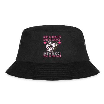 Karate Taekwondo Martial Arts Karate Mma Kick Box - Bucket Hat - black - Front - Lela (165cm)