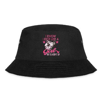 Karate Taekwondo Martial Arts Karate Mma Kick Box - Bucket Hat - black - Front - Lela (165cm)