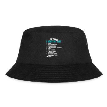 10 Things Nurse Life Skills Nursing - Bucket Hat - black - Front - Lela (165cm)