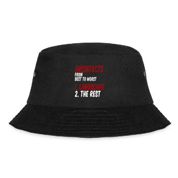 Architects From Best To Worst 1. Landscape 4 - Bucket Hat - Schwarz - Vorne - Lela (165cm)