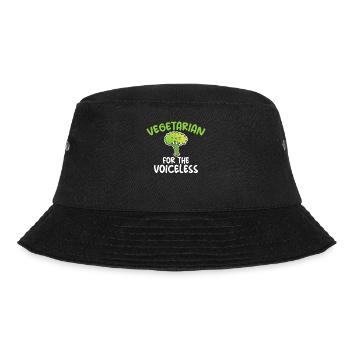 Gemüseliebhaber Vegetarische Geschenke - Bucket Hat - Schwarz - Vorne - Lela (165cm)