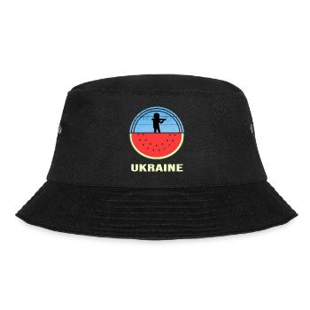 Cherson UKRAINE Oblast Kherson Wassermelone - Bucket Hat - Schwarz - Vorne - Lela (165cm)