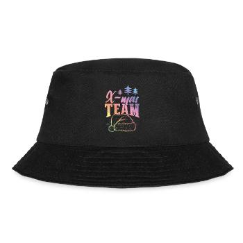 X-Mas Team Weihnachten - Bucket Hat - Schwarz - Vorne - Lela (165cm)