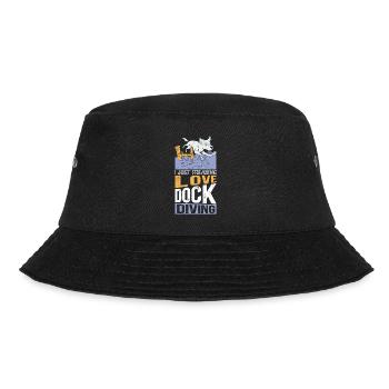 Dock Diving Hunde Hundehalter Hundesport Geschenk - Bucket Hat - Schwarz - Vorne - Lela (165cm)