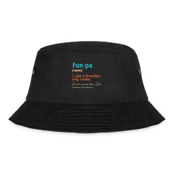Funpa-definition Wie Opa, Nur Cooler - Bucket Hat - Schwarz - Vorne - Lela (165cm)
