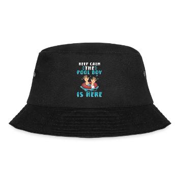 Schwimmer Scuba Diving Pool Boy Wassersport - Bucket Hat - Schwarz - Vorne - Lela (165cm)