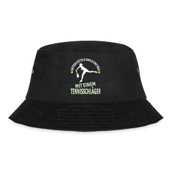 Tennisspieler Tennis Damen - Bucket Hat - Schwarz - Vorne - Lela (165cm)
