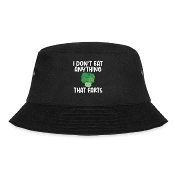 Vegetable Lover Vegetarian Gifts - Bucket Hat - black - Front - Lela (165cm)