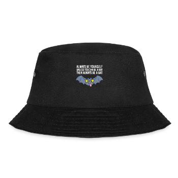 Sei immer du selbst, außer du kannst eine - Bucket Hat - Schwarz - Vorne - Lela (165cm)