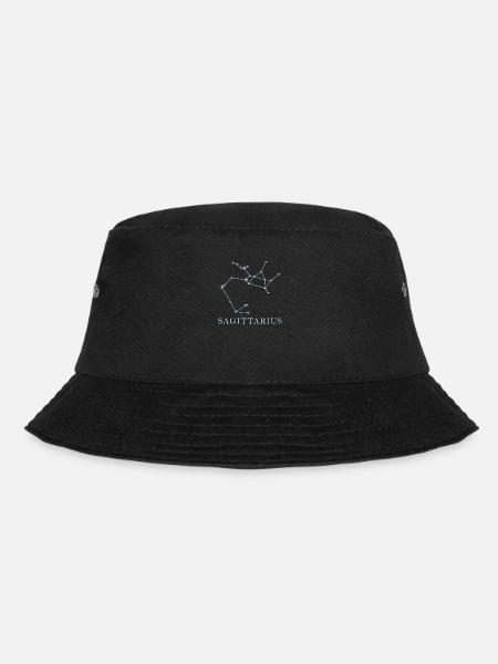 Sternkonstellation Sternzeichen Schütze - Bucket Hat - Schwarz