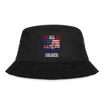 All American Soldier 4. Juli Soldier Independence - Bucket Hat - Schwarz - Vorne - Lela (165cm)