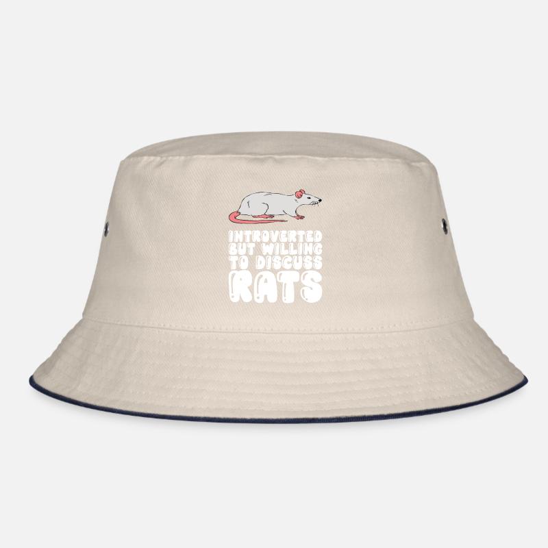Introverted talking about rats Bucket Hat