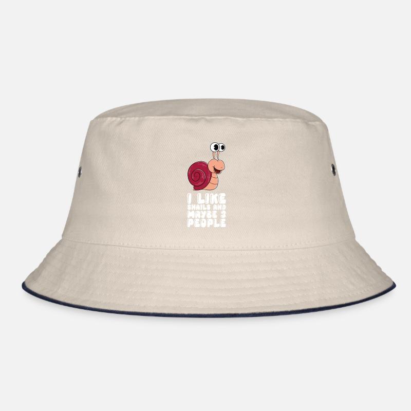 I like snails and 3 people Bucket Hat