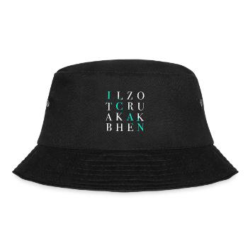 Word Puzzle I Can Crossword by HOB Products - Bucket Hat - black - Front - Lela (165cm)