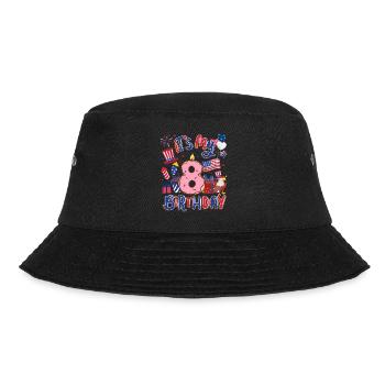 Es Ist Mein 8 Geburtstag Eagle 4. Juli - Bucket Hat - Schwarz - Vorne - Lela (165cm)