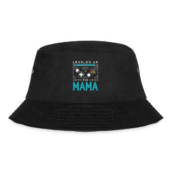 Leveled Up to Mama Gamer Mom Gaming Mommy Family M - Bucket Hat - Schwarz - Vorne - Lela (165cm)