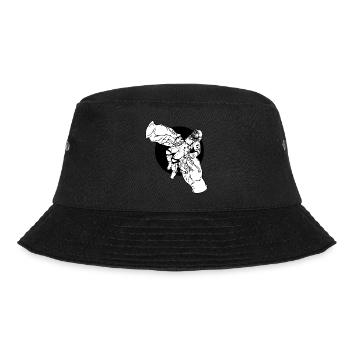 DAS Astronaut Nr 1 White - Bucket Hat - Schwarz - Vorne - Lela (165cm)