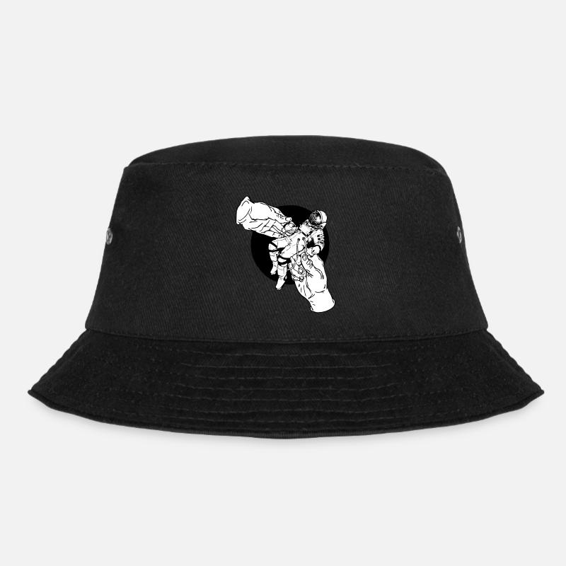 DAS Astronaut Nr 1 White - Bucket Hat - Schwarz