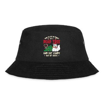 Time To Sit In Front Of A Dead Tree And Eat Candy - Bucket Hat - Schwarz - Vorne - Lela (165cm)