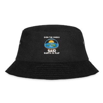 Flat Earth Theory Flat Earth Army Earth - Bucket Hat - black - Front - Lela (165cm)