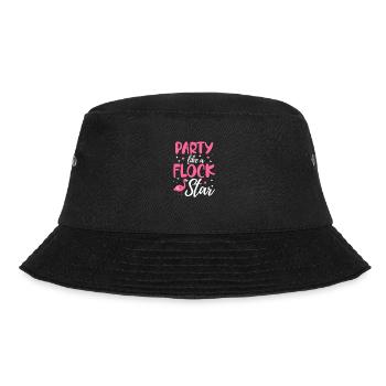 Flamingo Pink Bird Zoo Summer Holiday Gift - Bucket Hat - black - Front - Lela (165cm)