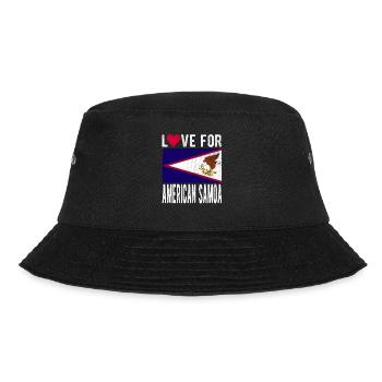 Amerikanischen Samoa-inseln Souvenir - Bucket Hat - Schwarz - Vorne - Lela (165cm)