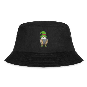 Weihnachtswichtel Akkordeon - Akkordeonspieler - Bucket Hat - Schwarz - Vorne - Lela (165cm)