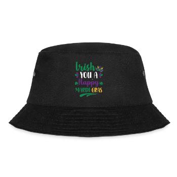 Irish You A Happy Mardi Gras Green Clover - Bucket Hat - black - Front - Lela (165cm)