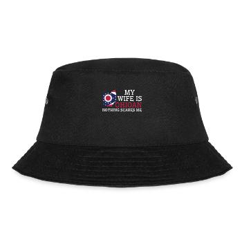 Nichts macht mir Angst Ohioan Wife Ohio - Bucket Hat - Schwarz - Vorne - Lela (165cm)