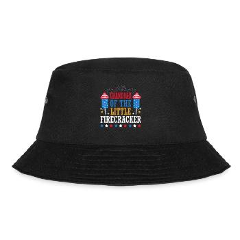Grandfather of the little firecracker July 4 - Bucket Hat - black - Front - Lela (165cm)
