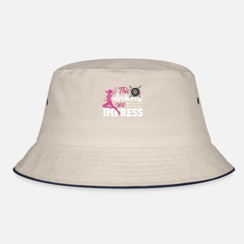 This Archeress will Impress Archery Hunting Archer Bucket Hat