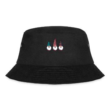 Niedliche Weihnachtszwerge - Bucket Hat - Schwarz - Vorne - Lela (165cm)