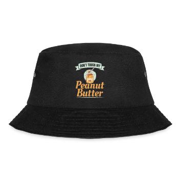 Erdnussbutter Liebhaber Geschenk - Bucket Hat - Schwarz - Vorne - Lela (165cm)