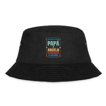Papa & Opa Familie Großvater Geschenk - Bucket Hat - Schwarz - Vorne - Lela (165cm)