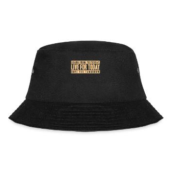 Learn From Yesterday Live for Today - Bucket Hat - Schwarz - Vorne - Lela (165cm)
